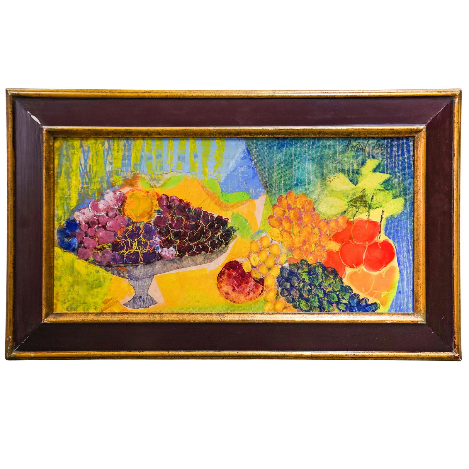 Vintage Signed Mixed Media Still Life Painting (1 of 5)