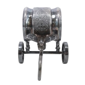 Rogers and Bro. Silver Plated Butterfly Cart Napkin Ring
