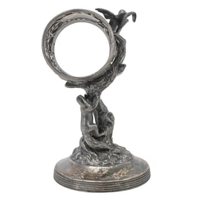 Victorian Reed & Barton Woodland Creatures Napkin Ring