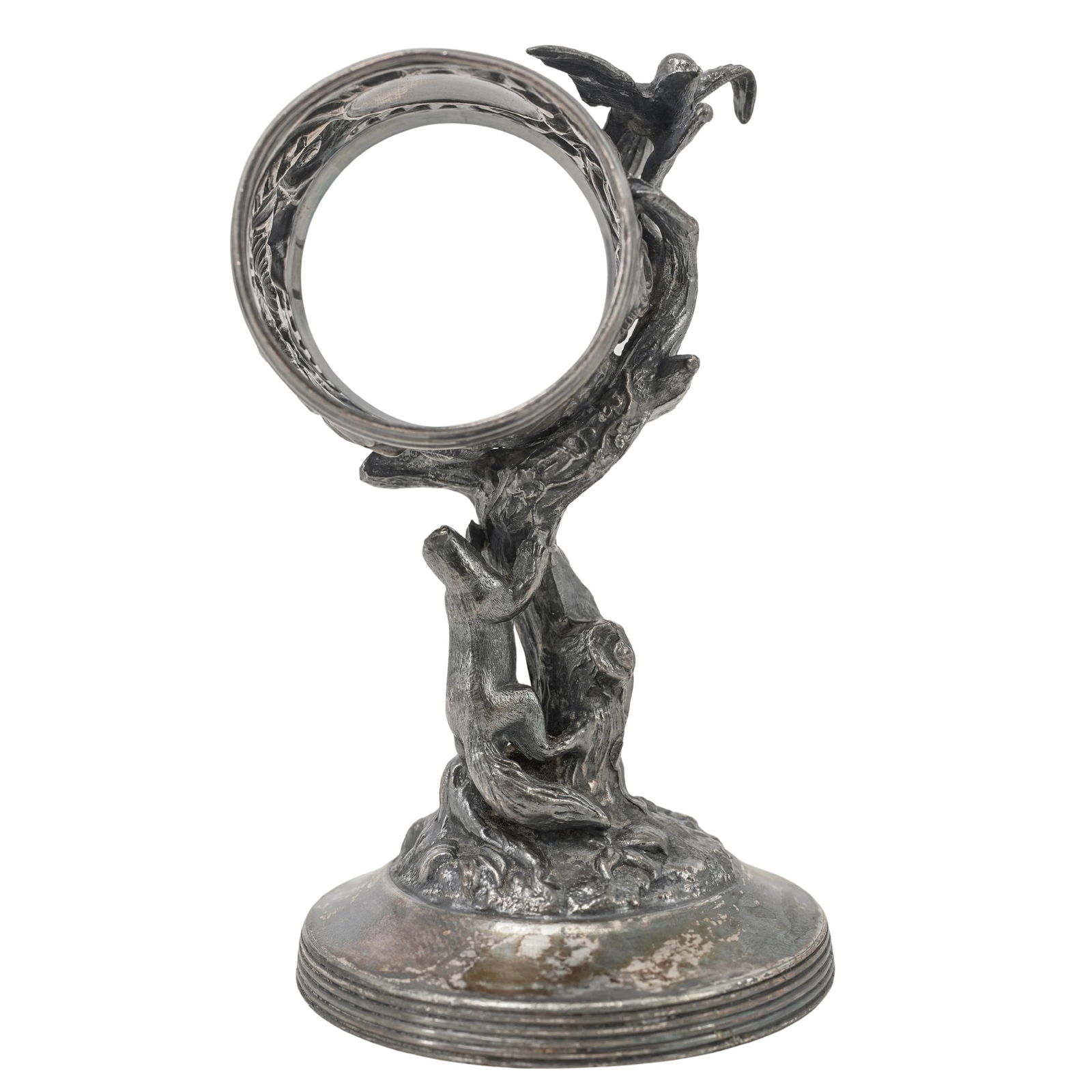 Victorian Reed & Barton Woodland Creatures Napkin Ring (1 of 8)