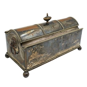 Antique English Silver Plated Inkwell