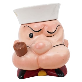 Vintage 'Popeye The Sailor Man' Ceramic Cookie Jar