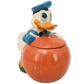 Vintage Walt Disney Donald Duck Halloween Cookie Jar