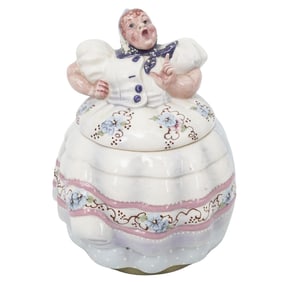 Helen Hutula "Tat-L-Tale" Glazed Ceramic Cookie Jar