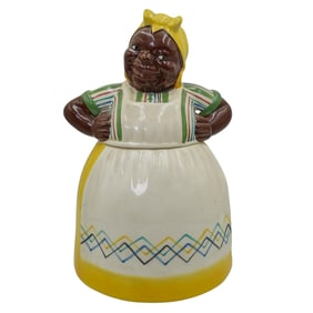 40's Brayton Laguna Black Americana Mammy Ceramic Cookie Jar
