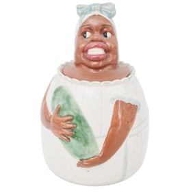 Black Americana Weller Pottery "Mammy and Watermelon" Cookie Jar