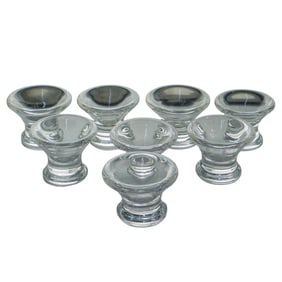 (8 Pc) Vintage Steuben Crystal Salt Dips