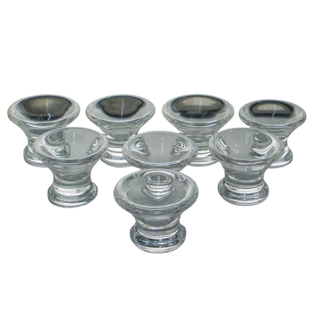 (8 Pc) Vintage Steuben Crystal Salt Dips (1 of 7)