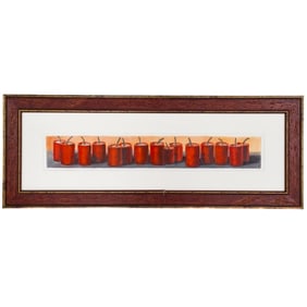 Signed Robert Valdes (American, 1942) “Big Bang" Watercolor