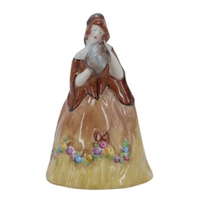 Antique English Crown Staffordshire Figurative Bell