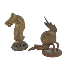 (2 pcs) Austrian and Russian Bronze Writing Seals