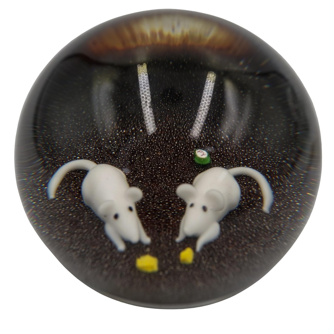 Paul Ysart Mice with Cheese Paperweight (1 of 3)