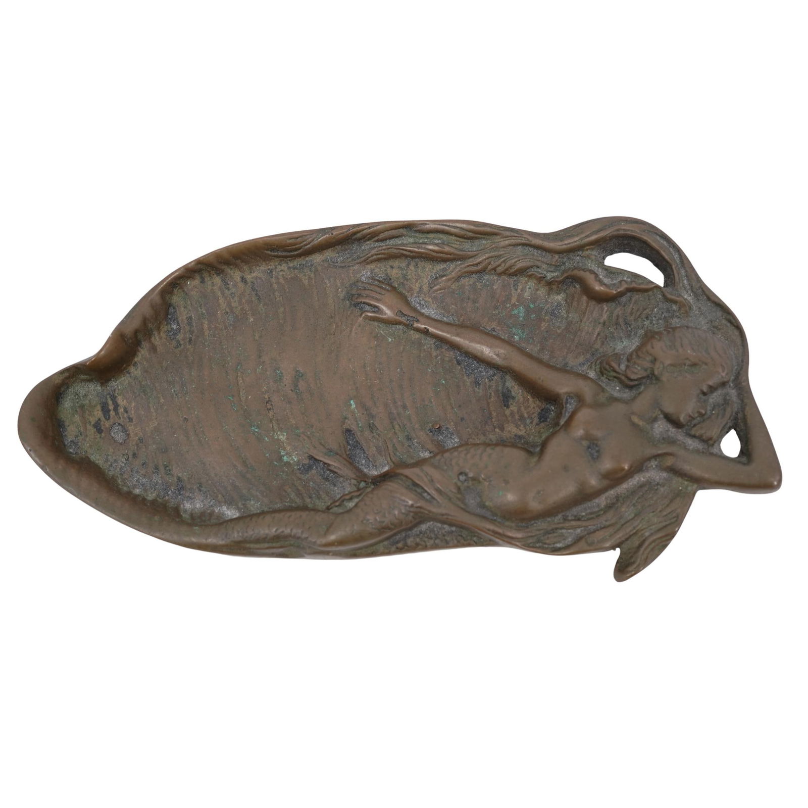 Art Nouveau Austrian Bronze Mermaid Tray (1 of 4)