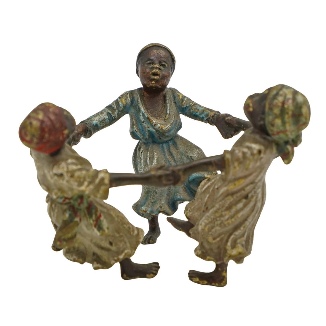Austrian Cold Painted Bronze Dancing Children Figurine (1 of 4)
