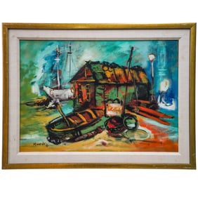 Giuseppe Minardo (Italian, 1916-1982)  Oil On Canvas Painting