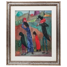 Ferdinando Bellorini (Italian, 1913) "Zingari" Painting