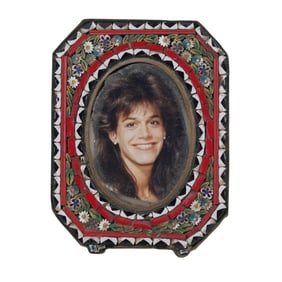 1930s Italian Micro Mosaic Millefiori Frame