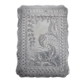 Victorian English Robert Thorton Sterling Silver Card Holder