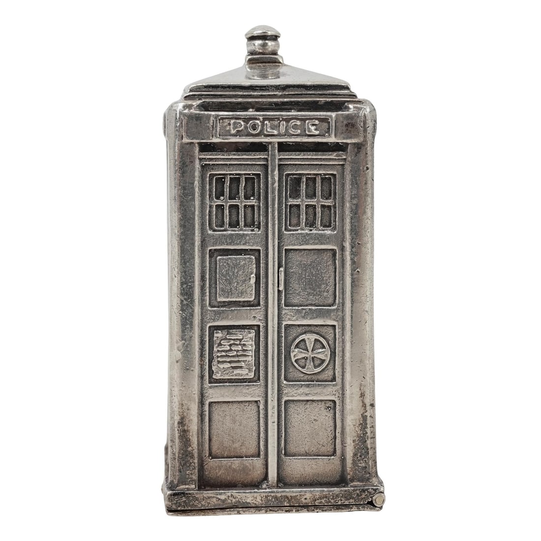 Millennium Marked David A. Bowles Sterling British Police Box Match Safe (1 of 5)