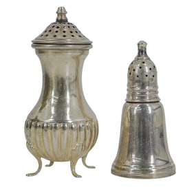 (2 pcs) Camusso Sterling Silver Salt and Pepper Shakers