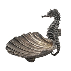 Sterling Buccellati Seahorse Scallop Trinket Tray