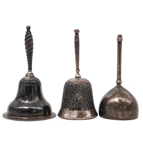 (3 pcs) Sterling & Silver Bells