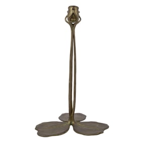Art Nouveau Bronze Tulip Candlestick