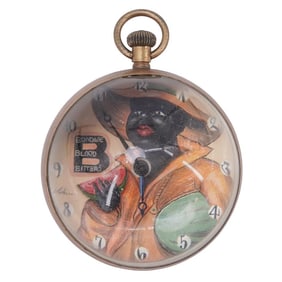 Black Americana Omega Crystal Ball Clock