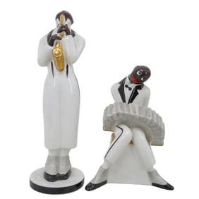 (2 pcs) Villeroy and Boch Robj Porcelain Musicians