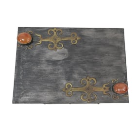 Carole Stupell Pewter Wrapped Lidded Box