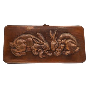 Birth-Gramm Swiss Bunny Rabbits Copper Baking Mold Cake Pan