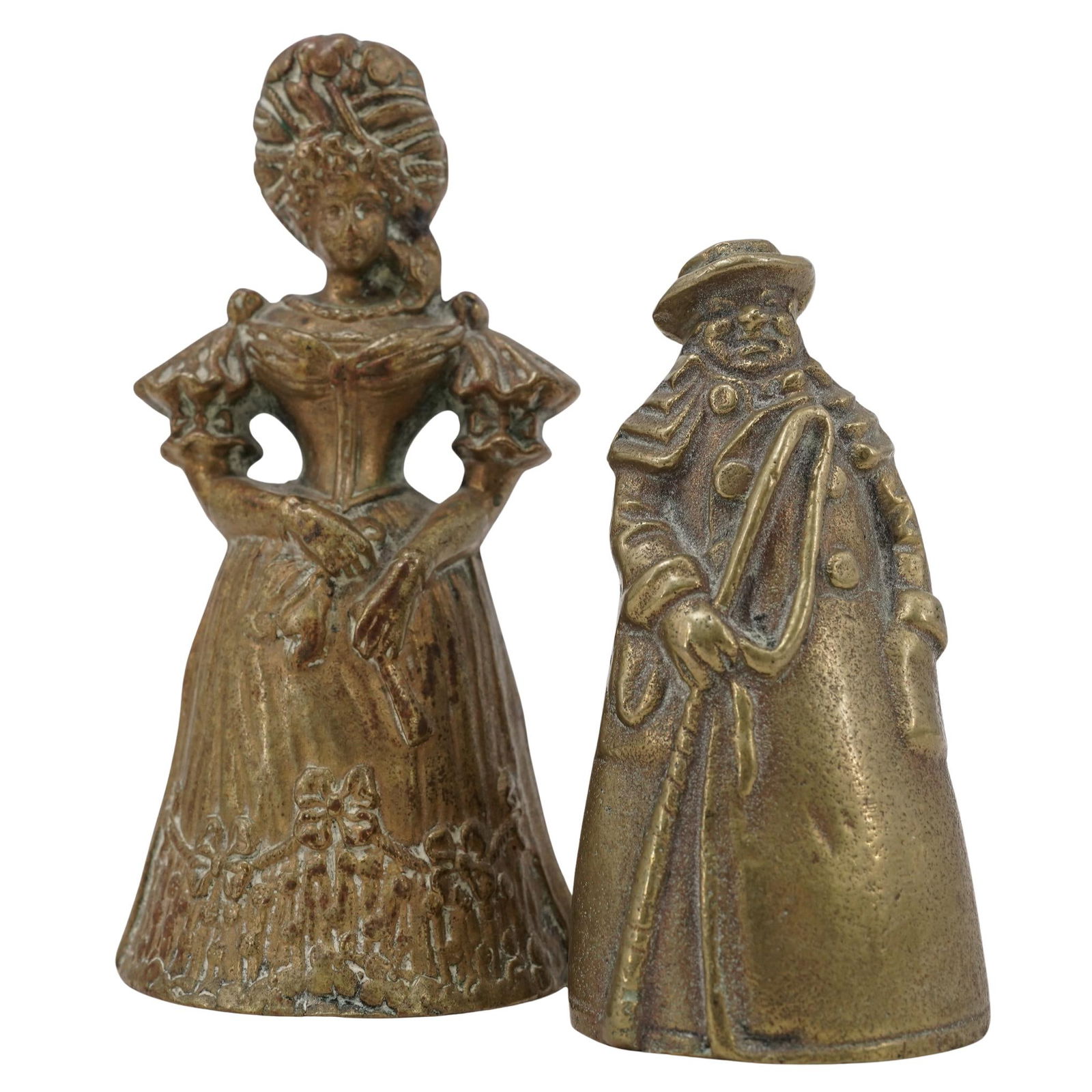 (2 pcs) Figural Brass Bells (1 of 10)