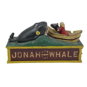 "Jonah and the Whale" Cast Iron Mechanical Bank