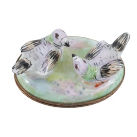 Limoges Porcelain Birds Trinket Box