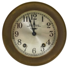Seth Thomas Eight Day Ship's Bell Clock