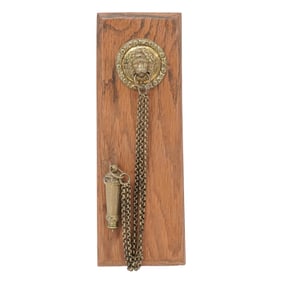 Victorian Infantry Officer Lion Belt Whistle & Chain Wall Plaque