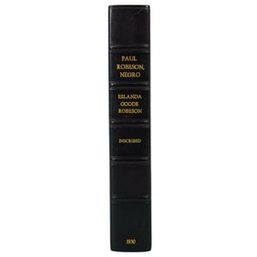 "Paul Robeson" by Eslanda Goode Robeson, signed