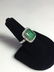 5.00ct emerald and diamond platinum ladies ring - 4