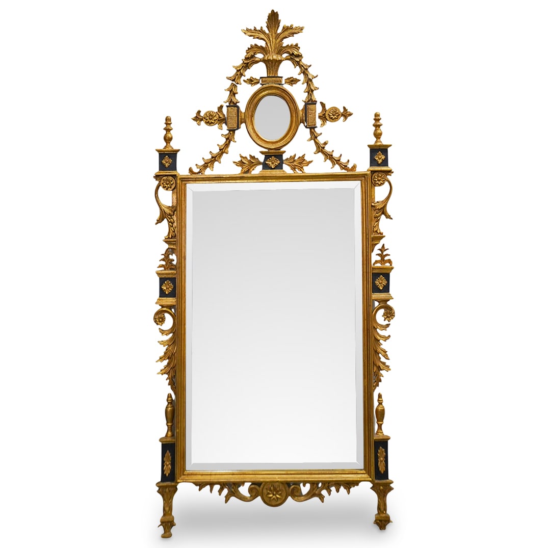 Vintage Neoclassical Style Gilt Wood Wall Mirror (1 of 4)