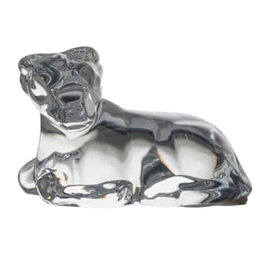 Baccarat Crystal 1997 Cow Zodiac Animal Figurine