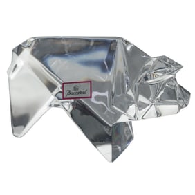 Baccarat Crystal 'Origami Pig' Figurine