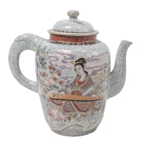 Japanese Meiji Period Satsuma Coffee Pot