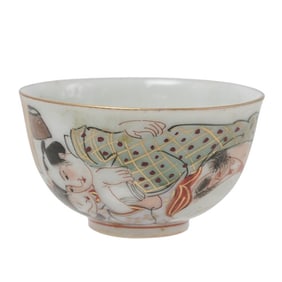 Japanese Erotic Porcelain Sake Cup