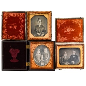 (3 Pc) Victorian Daguerreotype Portrait Photographs