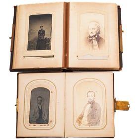 (2 pcs) Victorian Portrait Photo and Tintype Albums