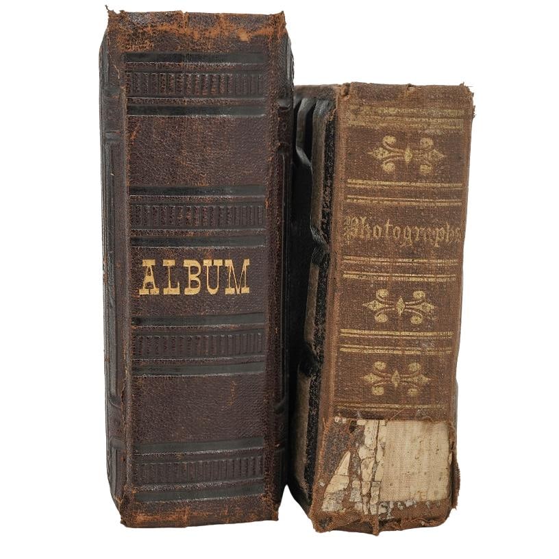 (2 pcs) Victorian Portrait Photo and Tintype Albums (1 of 15)