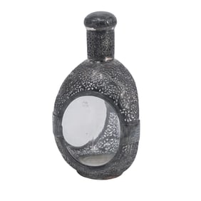Haig Whiskey Dimple Bottle with Chinese Silver Overlay