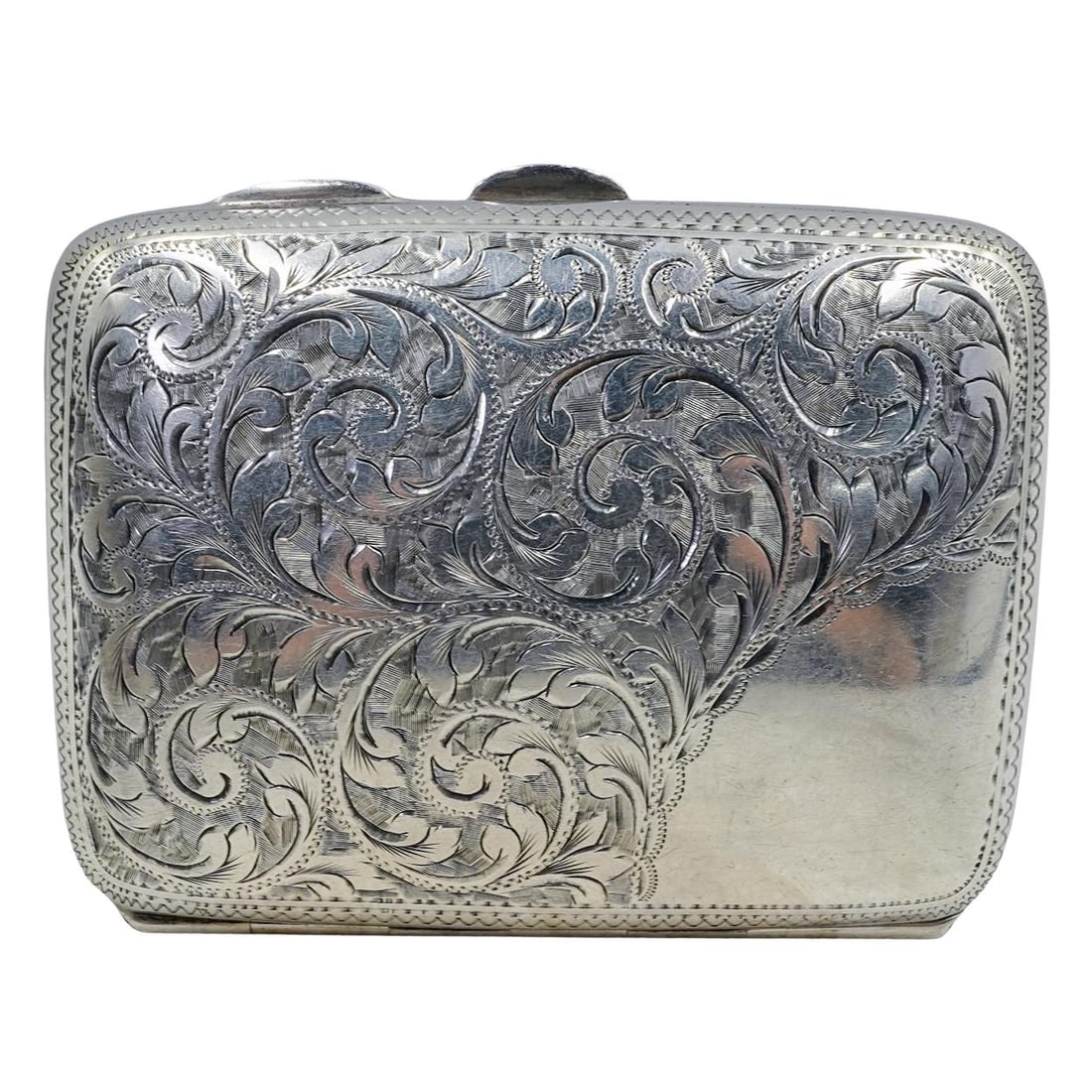 Antique William Aitken English Sterling Silver Cigarette Case: Antique William Aitken English Sterling Silver Cigarette Case1899, EnglishAntique William Aitken (English, registered late 19th century) sterling silver cigarette case. Marked inside with English ster