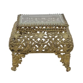 Antique Royal M Mfg. Co. Gilt Casket Box