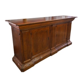 Antique Marquetry Wood Credenza